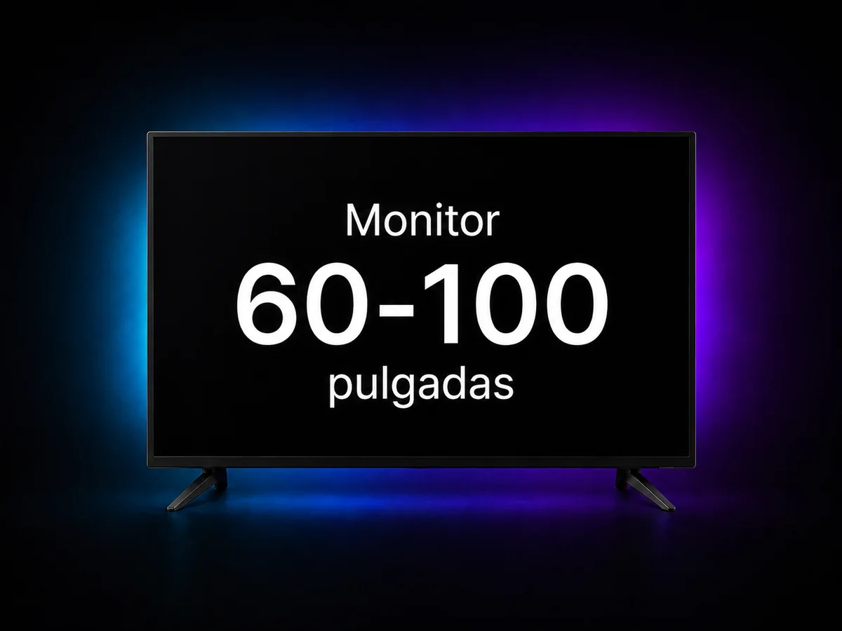 Monitor TV de 60–100 pulgadas Pantalla profesional de 60 a 100 pulgadas para congresos y escenarios